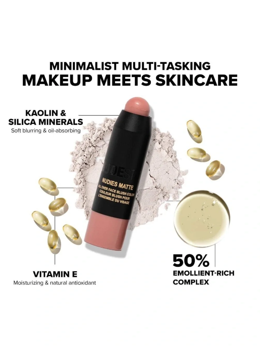 NUDESTIX Nudies Matte All Over Face Blush Color Trio Gift Set NEW!